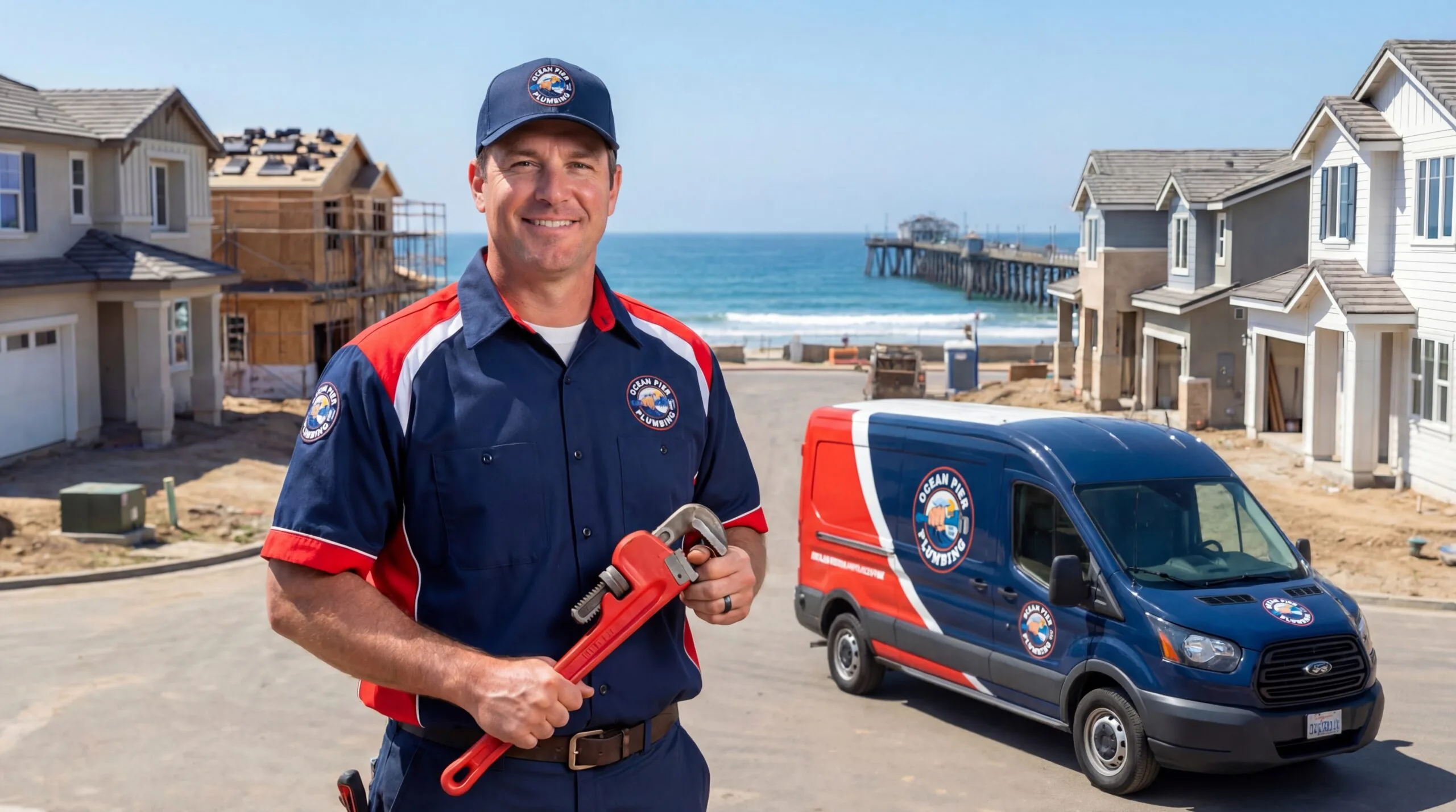 Ocean Pier Plumbing Technician Ready for Emergency Service Near Oceanside Pier